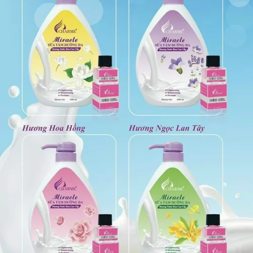 Phân phối sữa Tắm Nước Hoa Charme Miracle 1000ml Hương Ngọc Lan Tây