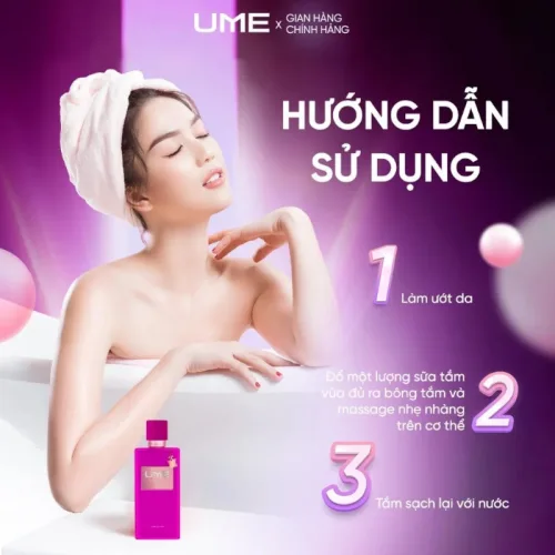 Sữa tắm nước hoa Ume trong nhịp tắm cuối ngày