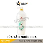 Sữa tắm Yoo White Shower Cream sữa dê và ngọc trai 1200ml vòi nhấn