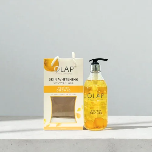Gel Tắm Olap Hoa Lan Tây Vàng Cánh Vàng Chai 600ml