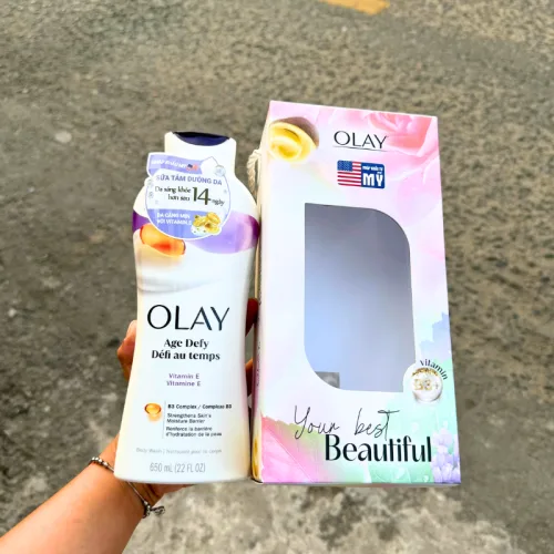 Hình ảnh Sữa Tắm Olay Age Defying Body Wash Vitamin E 650ml trong bộ sưu tập olay