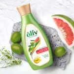 Sữa tắm Ôliv Ôliu dưỡng ẩm 3X màu hồng 650ml, kèm dầu gội Ôliu
