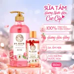 Sữa tắm Purite Rose 850ml tặng sữa tắm Cherry Blossom 60ml