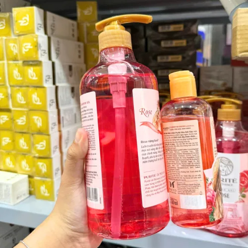 Sữa tắm Purite Rose 850ml tặng sữa tắm Cherry Blossom 60ml
