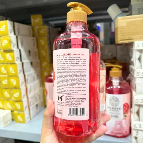Sữa tắm Purite Rose 850ml tặng sữa tắm Cherry Blossom 60ml