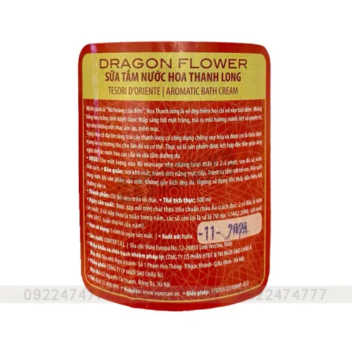 Đánh giá sữa Tắm Tesori d'Oriente Thanh Long 500ml