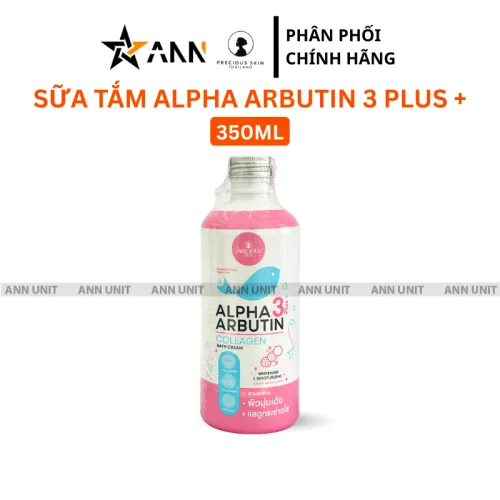 3Plus+ Alpha Arbutin Precious Skin Collagen Bath Cream 350ml