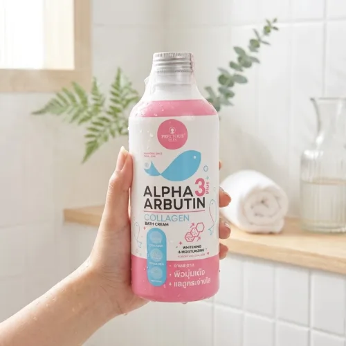 3Plus+ Alpha Arbutin Precious Skin Collagen Bath Cream 350ml