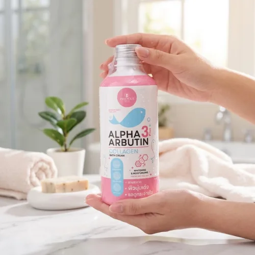 3Plus+ Alpha Arbutin Precious Skin Collagen Bath Cream 350ml