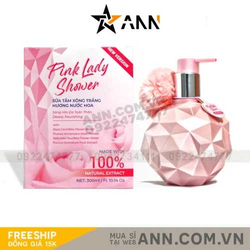 Sữa tắm xông trắng Pink Lady Shower