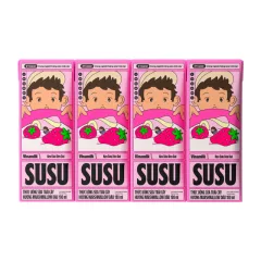 Sữa Trái Cây VINAMILK SUSU Hương Marshmallow Dâu 180ml/Hộp - Lốc 4 Hộp
