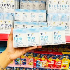 Sữa Tươi Tiệt Trùng Ít Đường TH True Milk Lốc 4 Hộp Nhỏ (110ml/Hộp)