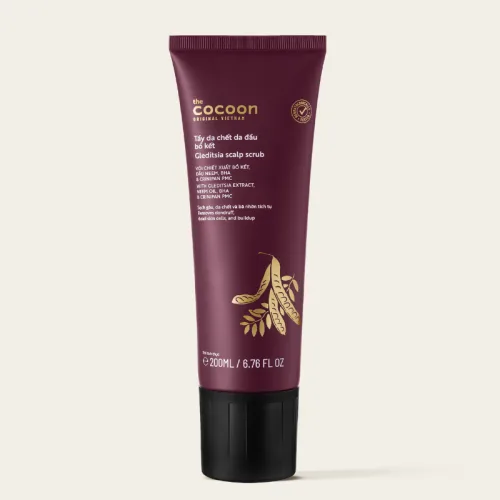 Sỉ tẩy Da Chết Da Đầu Cocoon Chiết Xuất Bồ Kết 200ml
