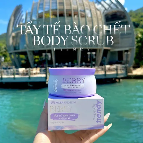 Tẩy tế bào chết cơ thể Berry Trendy Meea Premium Organic 180g