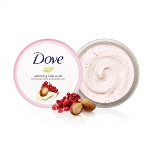 Tẩy tế bào chết body Dove Smoothie Renewal hương lựu đỏ 298g