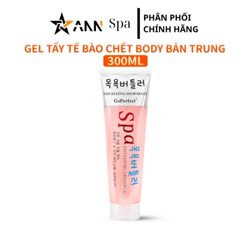 Tẩy Tế Bào Chết Body Spa Exfoliating Shower Gel GoPerfect Bản Trung Màu Hồng 300ml