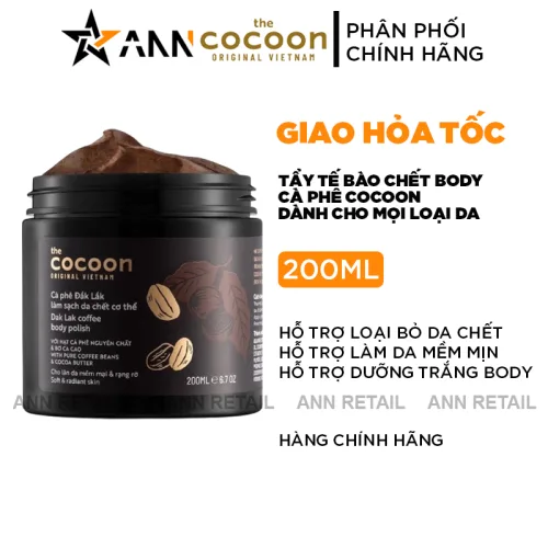 Cocoon Tẩy Tế Bào Chết Body Cà Phê 200ml