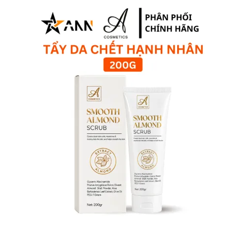 A Cosmetic Hạnh Nhân Smooth Almond Scrub 200g Tẩy Da Chết Mặt