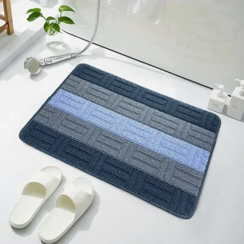 Bảng giá sỉ thảm Lau Chân Nỉ Kẻ Chống Trượt Nhiều Màu 40x60cm