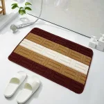 Bảng giá sỉ thảm Lau Chân Nỉ Kẻ Chống Trượt Nhiều Màu 40x60cm