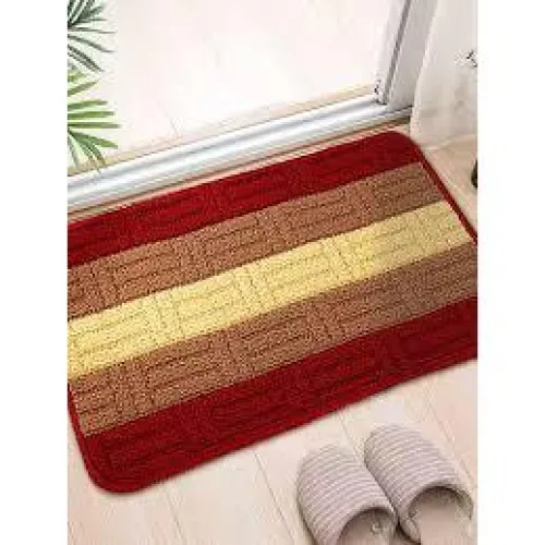 Bảng giá sỉ thảm Lau Chân Nỉ Kẻ Chống Trượt Nhiều Màu 40x60cm