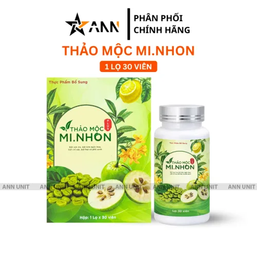 Thảo Mộc Giảm Cân Mi Nhon 1 Lọ 30 Viên