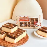 Thùng 28 Cái Bánh Bánh Bông Lan Phủ Hạt Phỉ Obalab Vị Socola 68g/Cái