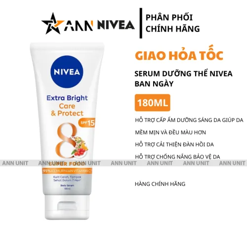 Tinh Chất Dưỡng Thể Nivea Cam Ban Ngày SPF15, 180ml