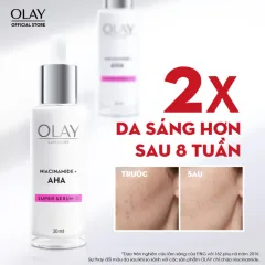 Bảng giá sỉ tinh Chất Niacinamide Aha Super Serum Olay Lumious 30ml