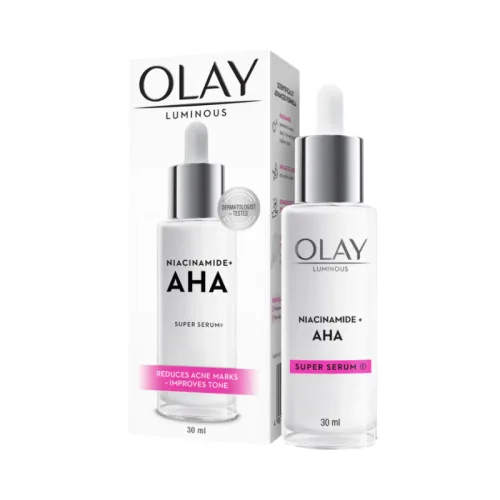 Tinh Chất Niacinamide Aha Super Serum Olay Lumious 30ml phù hợp để tham khảo khi chọn mỹ phẩm olay