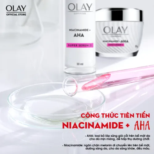 Bảng giá sỉ tinh Chất Niacinamide Aha Super Serum Olay Lumious 30ml