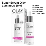 Bảng giá sỉ tinh Chất Niacinamide Aha Super Serum Olay Lumious 30ml