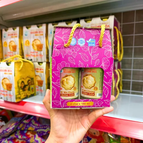 Bảng giá sỉ tổ Yến Chưng Đường Phèn Suminest Khánh Hòa Lốc 4 Chai 180ml