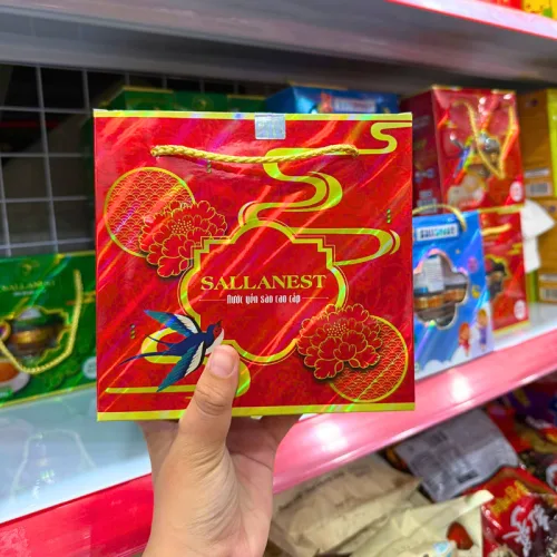 Yến Sào Chưng Táo Đỏ Cao Cấp SALLANEST 30% – Dạng Xách 6 Hũ 70ml