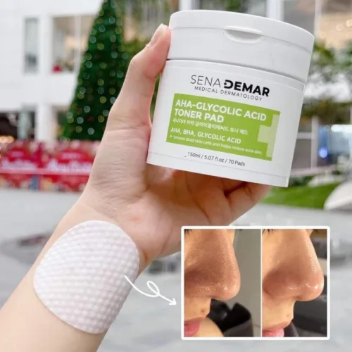 Đánh giá toner Pad Aha Tẩy Tế Bào Chết Sena Demar Chính Hãng 150ml