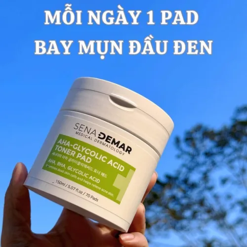 Đánh giá toner Pad Aha Tẩy Tế Bào Chết Sena Demar Chính Hãng 150ml