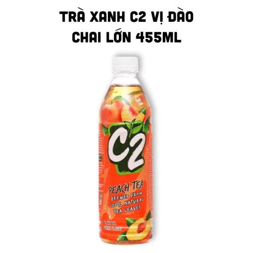 Nước Trà Xanh C2 Hương Đào Chai 455ml