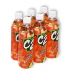 Trà Xanh C2 Hương Đào Lốc 6 Chai Lớn (455ml/Chai)