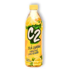 Bảng giá sỉ trà Xanh C2 Hương Chanh Chai Lớn 455ml