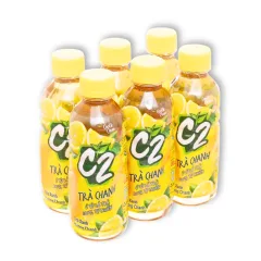 Trà Xanh C2 Hương Chanh Lốc 6 Chai Nhỏ (225ml/Chai)