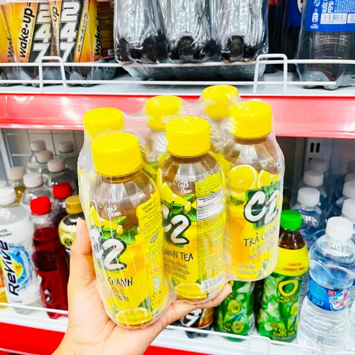 Trà Xanh C2 Hương Chanh Lốc 6 Chai Nhỏ (225ml/Chai)