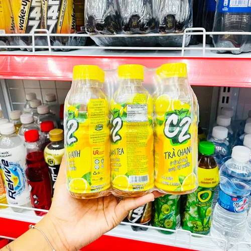 Trà Xanh C2 Hương Chanh Lốc 6 Chai Nhỏ (225ml/Chai)
