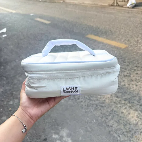 Túi Đựng Mỹ Phẩm Lashe Superfood Màu Trắng – một lựa chọn đáng tham khảo trong Bóp ví, thắt lưng, phụ kiện