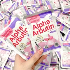 Đánh giá túi Viên Bột Kích Trắng Body Alpha Arbutin 3 Plus+ Thái Lan Màu Tím