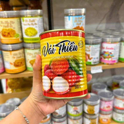 Vải Thiều Lychee In Syrup - Vải Thiều Ngâm Đường Food Club Hộp Vàng 565g phù hợp để tham khảo khi chọn Gạo, bột, đồ khô, nguyên liệu