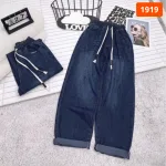 Váy Suông Dài - Váy Jeans Nữ Túi Kiểu Chất Liệu Vải Đẹp Dày Mềm Không Co Giãn Mặc Bền Đẹp