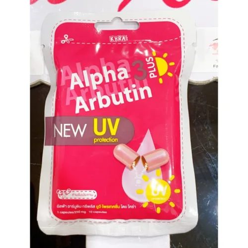 Bảng giá sỉ viên Bột Kích Trắng Body Kyra Alpha Arbutin 3 Plus+ Thái Lan Hỗ Trợ Chống Nắng- Túi 10 Viên