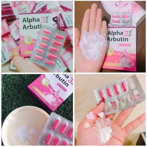 Kyra Alpha Arbutin 3 Plus+ dạng viên bột body, hộp 10 viên