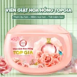 Sỉ viên Giặt Top Gia Hương Hoa Hồng - Hộp 40 Viên Giặt Quần Áo