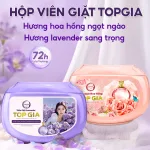 Viên giặt Top Gia Lavender hương hoa oải hương, hộp 40 viên